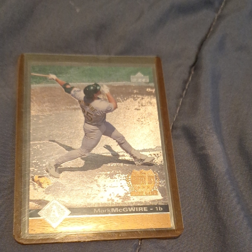Mark McGwire Baseball Card 90s Refractor